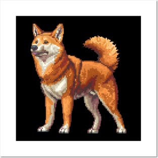 Pixelated Dingo Artistry Posters and Art